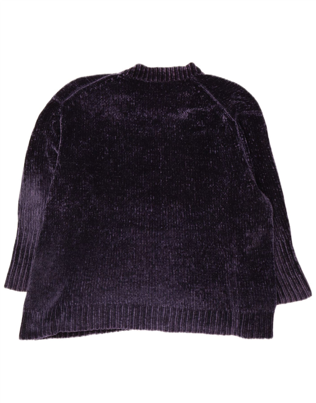 Zara Jersey oversize con cuello en V para mujer UK 10 Small Poliéster azul marino