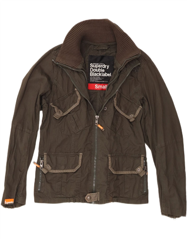 Superdry Chaqueta utilitaria Double Blacklabel para hombre UK 36 Small Algodón caqui