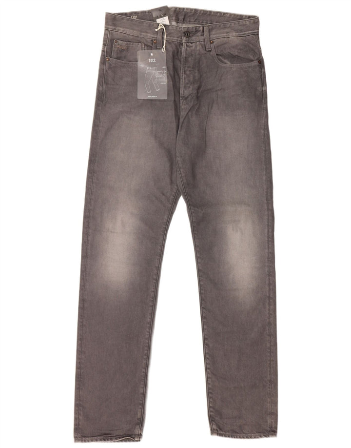 Vaqueros rectos G-Star 3301 para hombre W33 L34 Poliéster gris