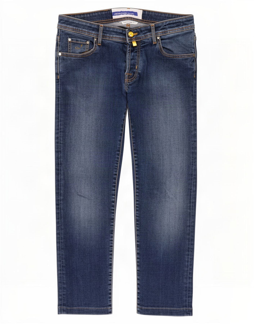 Jacob Cohen Vaqueros recortados para hombre W34 L25 Algodón azul