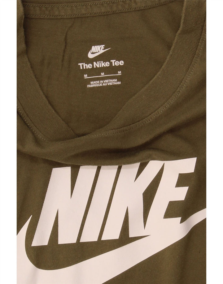 NIKE Mens Graphic T-Shirt Top Medium Green Vintage Nike and Second-Hand Nike from Messina Hembry 