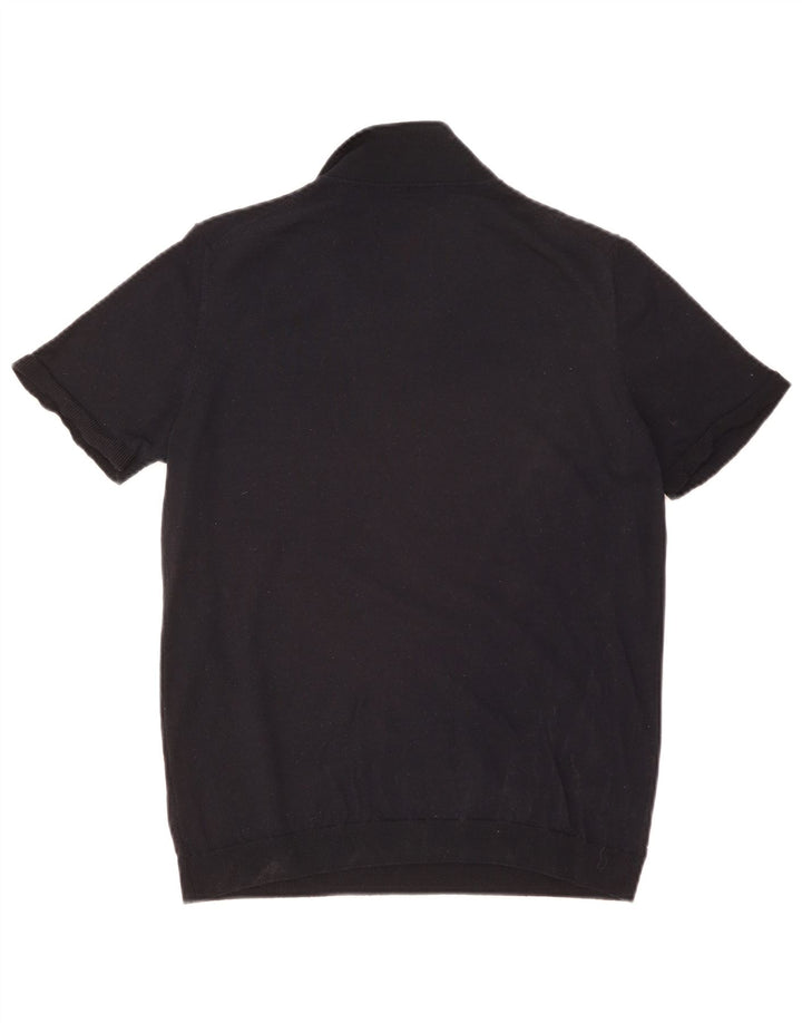 Massimo Dutti Jersey con cuello tipo polo para mujer UK 44 Medium Azul marino
