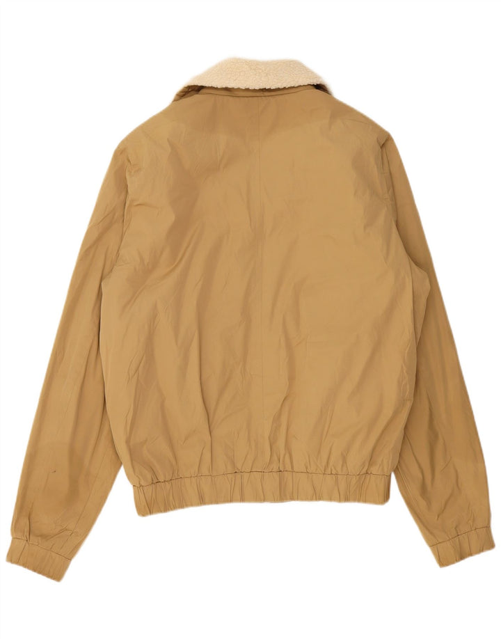 Jack Wills Chaqueta bomber para hombre UK 40 Large Beige Poliéster