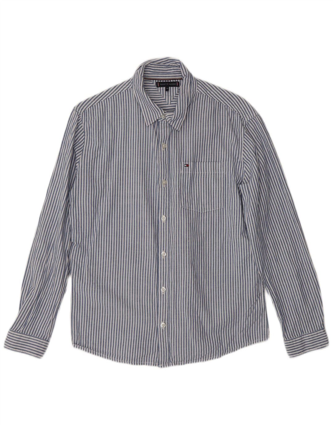 TOMMY HILFIGER Camisa de niño 13-14 años Algodón azul raya diplomática