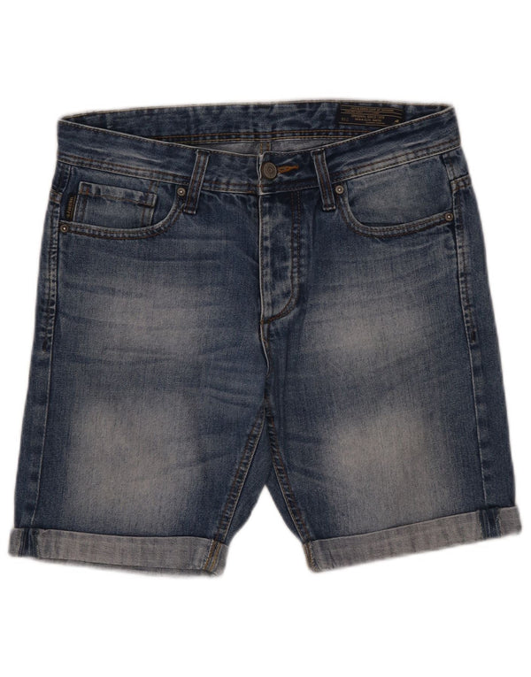 Jack & Jones Mens Shorts De Mezclilla Pequeño W30 Algodón Azul