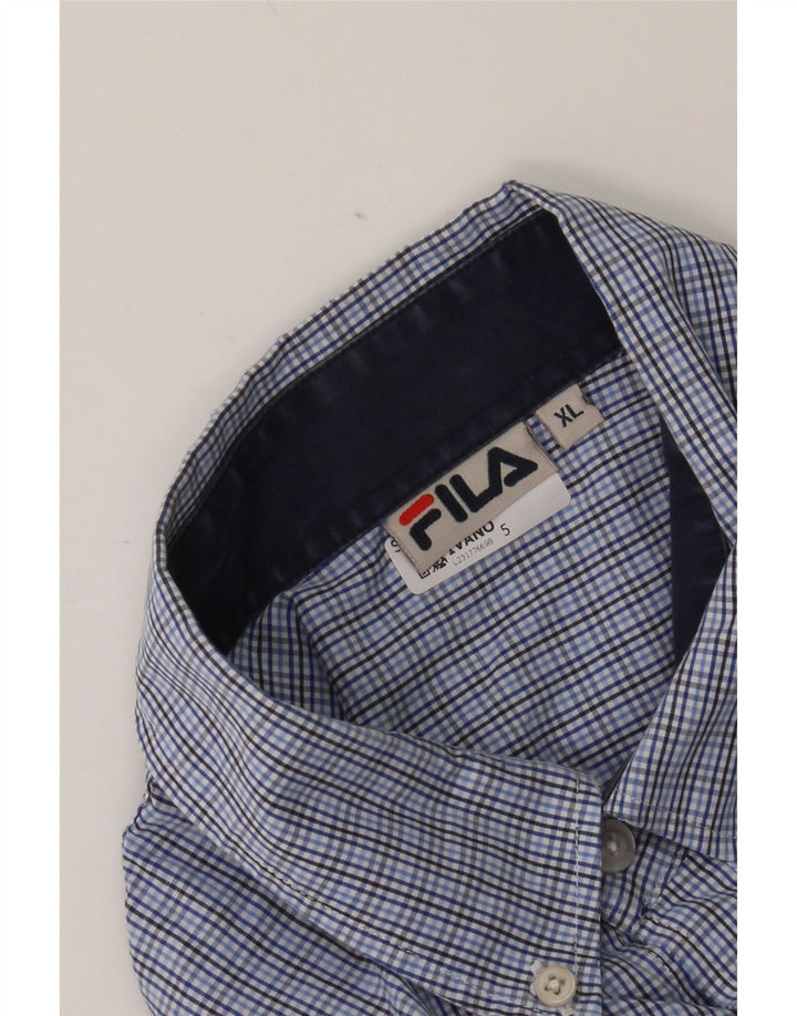 Camisa Fila Hombre XL Cuadros Azules