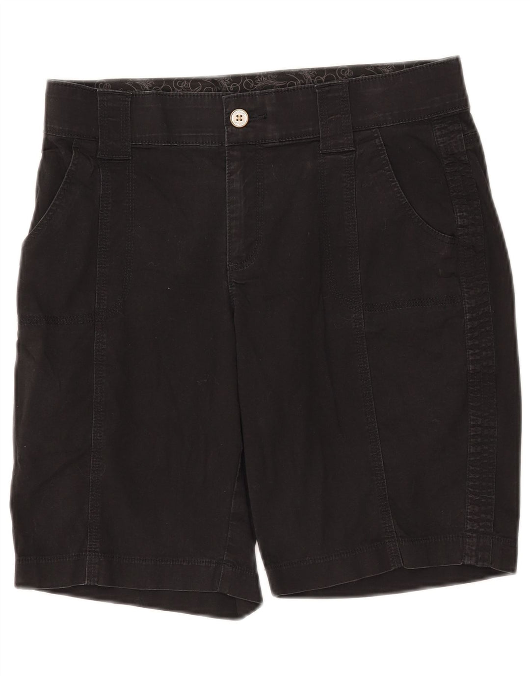 LEE Pantalones cortos chinos para mujer US 6 Medium W30 Algodón negro