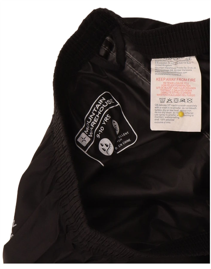 Mountain Warehouse Pantalones impermeables Isoory para niños 9-10 años Negro