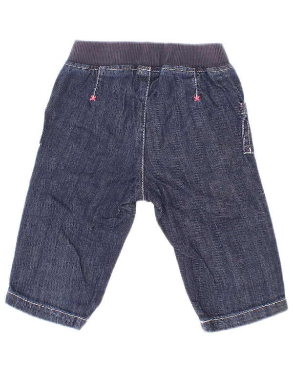 Benetton Shorts Vaqueros Bebé Niña 3-6 Meses W18 Azul Marino Algodón