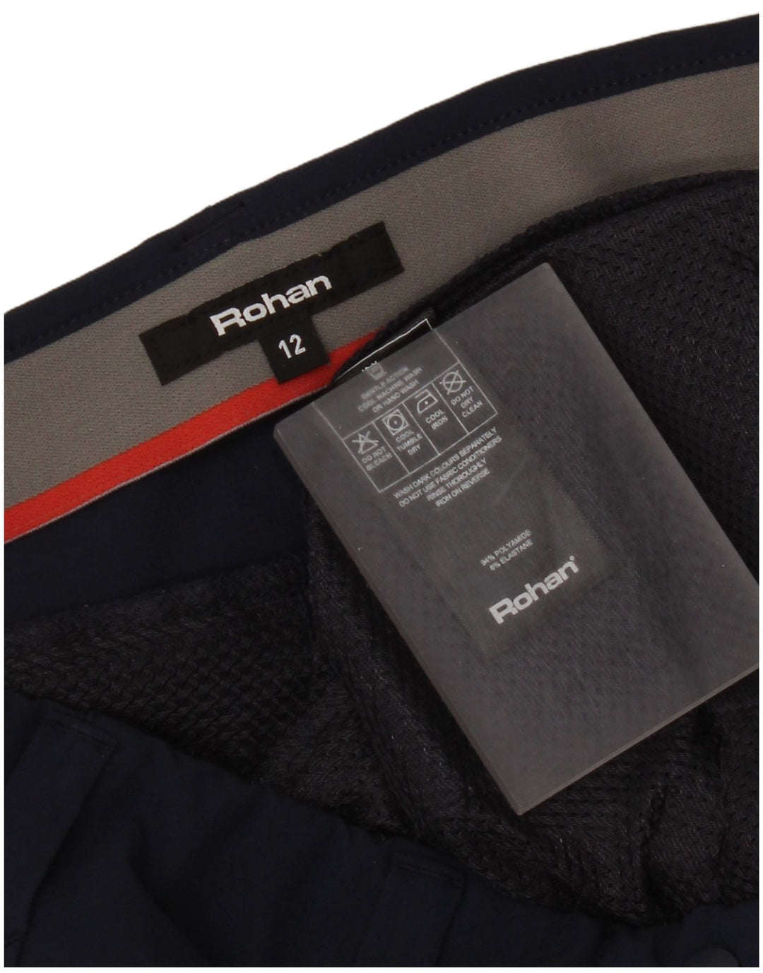 Rohan Pantalones cortos chinos para mujer UK 12 Medium W32 Poliamida azul marino