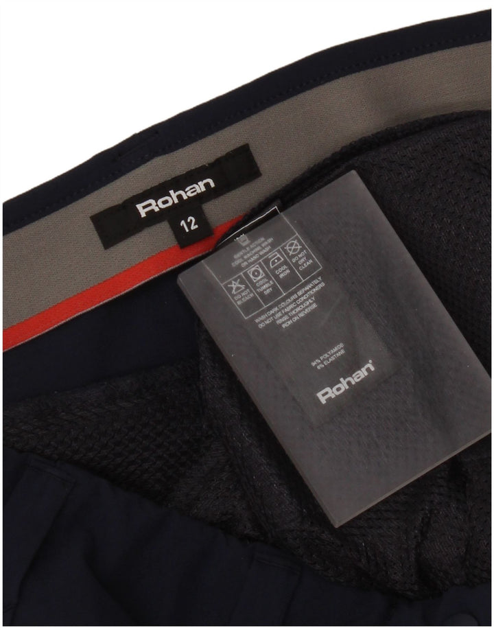 Rohan Pantalones cortos chinos para mujer UK 12 Medium W32 Poliamida azul marino