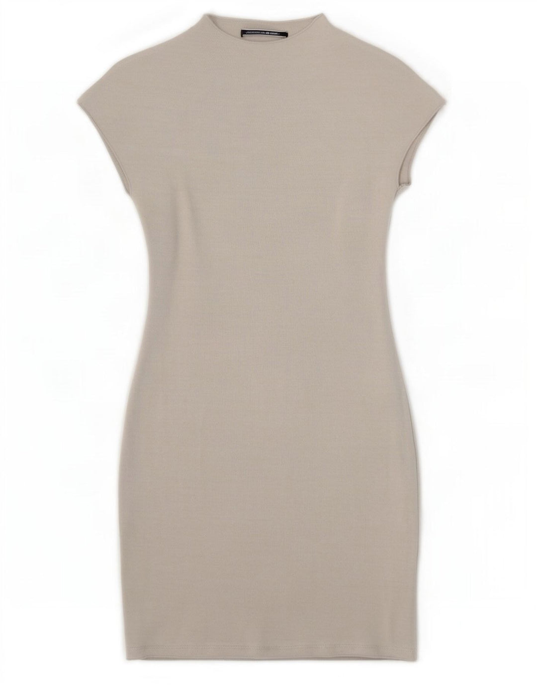 Zara Vestido Ajustado Mujer UK 8 Small Viscosa Gris