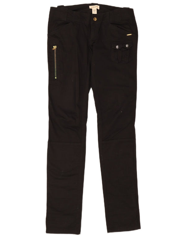 Pantalones Diesel Mujer Slim Cargo W30 L35 Algodón Negro