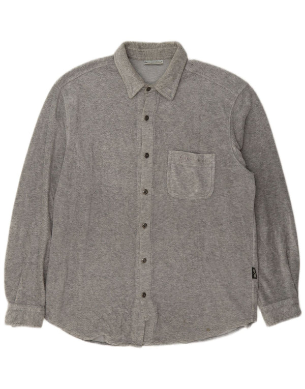 Sergio Tacchini Hombre Sobrecamisa Forro Polar XL Gris
