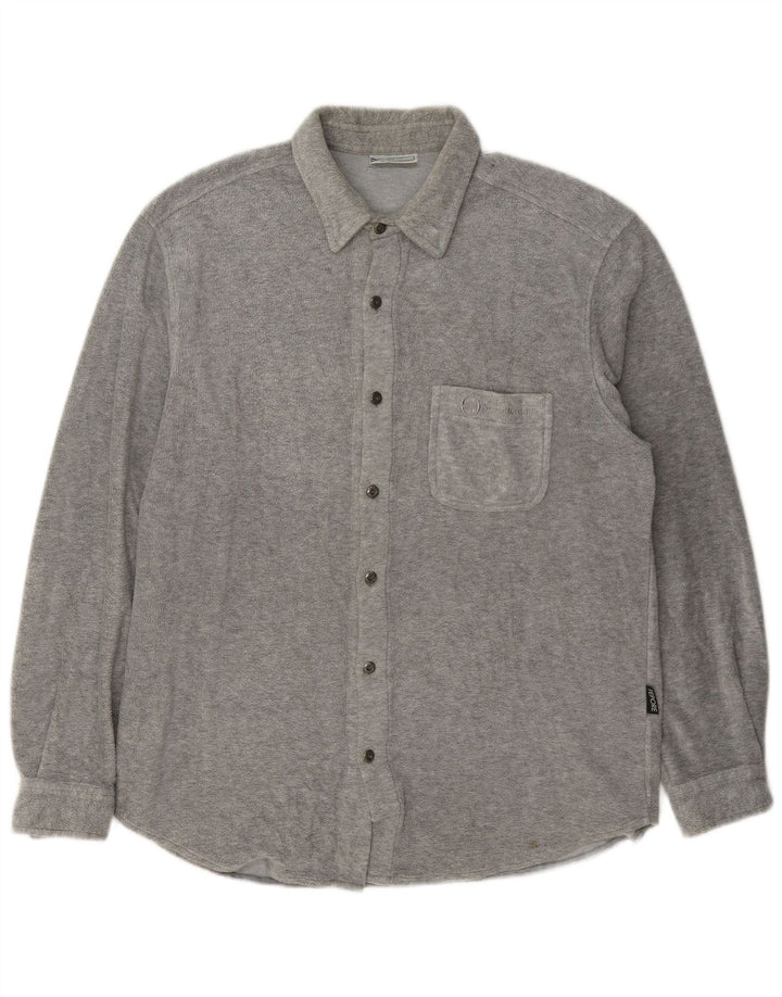 Sergio Tacchini Hombre Sobrecamisa Forro Polar XL Gris