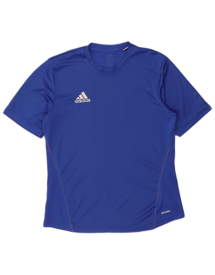 Adidas Hombre Climalite Camiseta Top Poliéster Azul Medio
