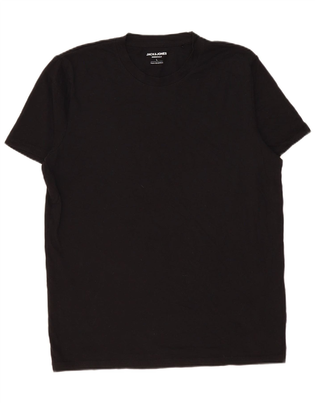Jack & Jones - Camiseta para hombre, talla grande, color negro, algodón