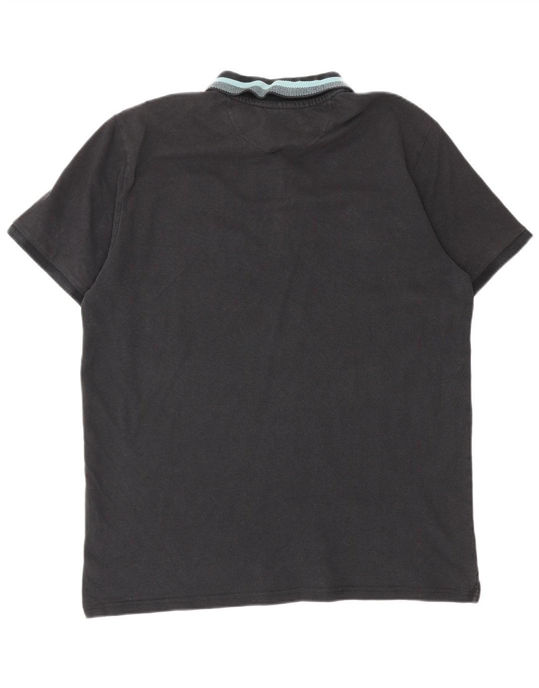 CHAMPION Polo para hombre grande de algodón negro
