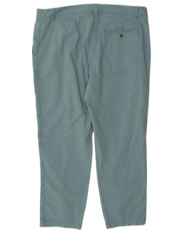Marks & Spencer Pantalones chinos cónicos para mujer UK 40 Large W36 L26 Azul