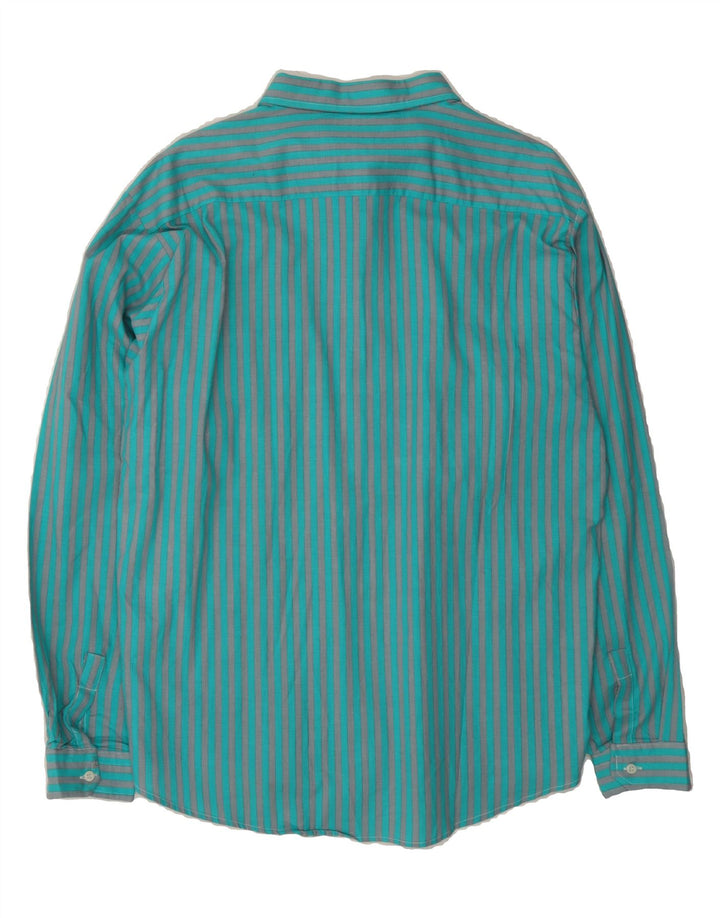 PHIL & PAUL Mens Shirt XL Blue Striped Vintage Phil & Paul and Second-Hand Phil & Paul from Messina Hembry 