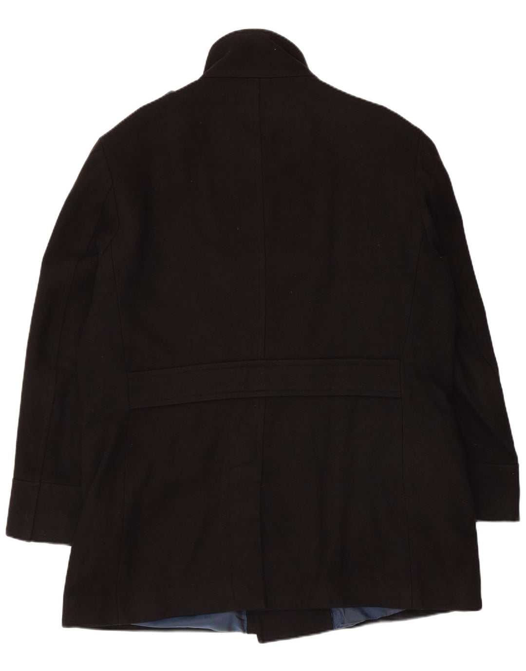 Marks & Spencer Abrigo cruzado para hombre UK 42 XL Lana negra