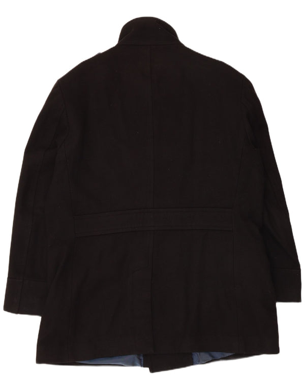 Marks & Spencer Abrigo cruzado para hombre UK 42 XL Lana negra