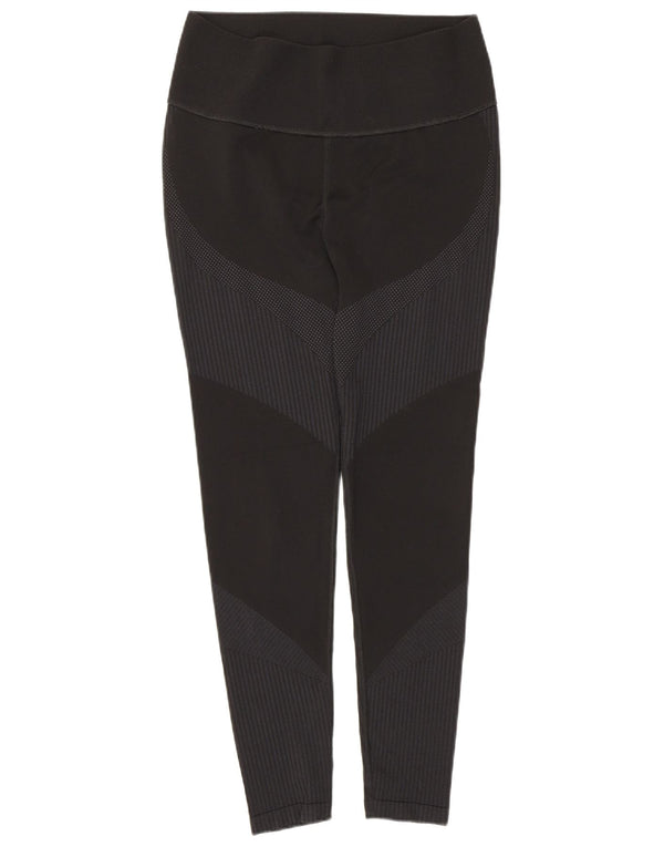 Puma Leggings gráficos para mujer, talla 44, talla grande, color negro, a rayas