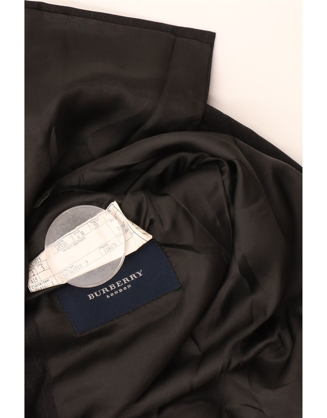 Burberry Chaqueta tipo blazer de 3 botones para hombre Talla 50 Lana a rayas gris medio