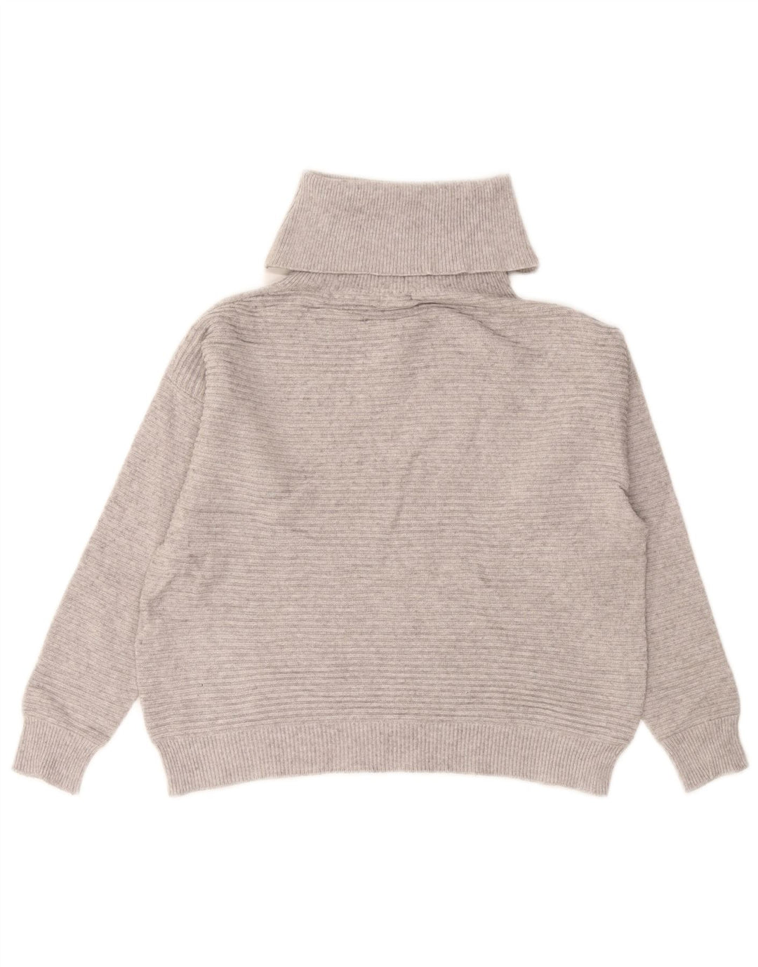 Phase Eight Jersey corto con cuello vuelto para mujer UK 44 Viscosa gris medio