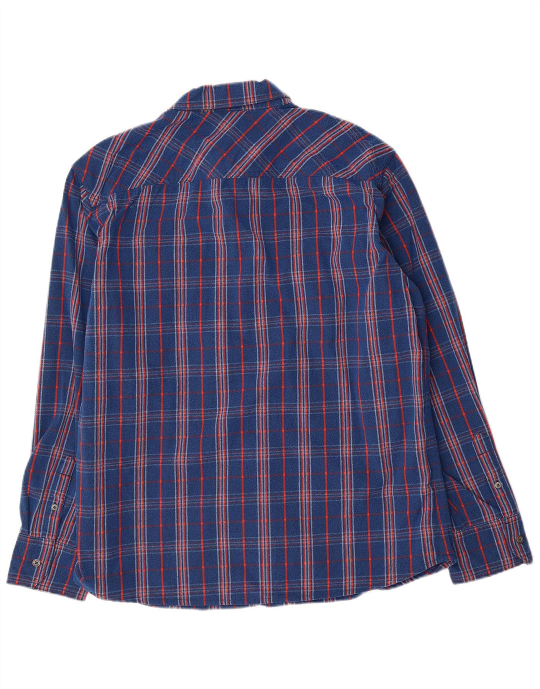 Berghaus Hombre Camisa De Franela Large A Cuadros Azul Poliamida