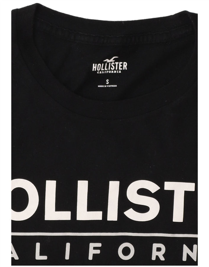 HOLLISTER Camiseta gráfica para hombre Top Small Black Colorblock