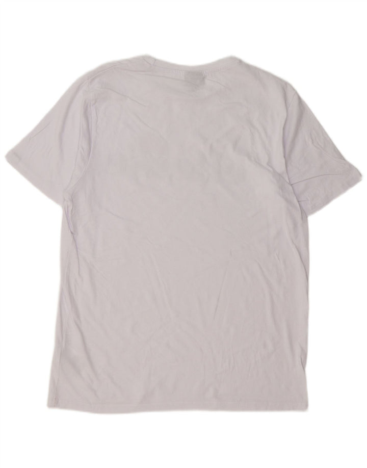 Ellesse Camiseta gráfica para mujer Top UK 44 Medium White Cotton