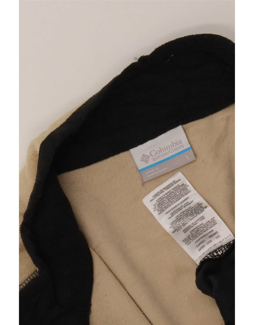 Columbia Jersey De Forro Polar Con Cremallera Y Cuello Para Hombre Poliéster Color Block Beige Grande