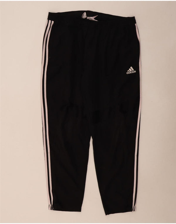 ADIDAS Hombre Climalite Chándal Pantalones Joggers 2XL Negro Poliéster