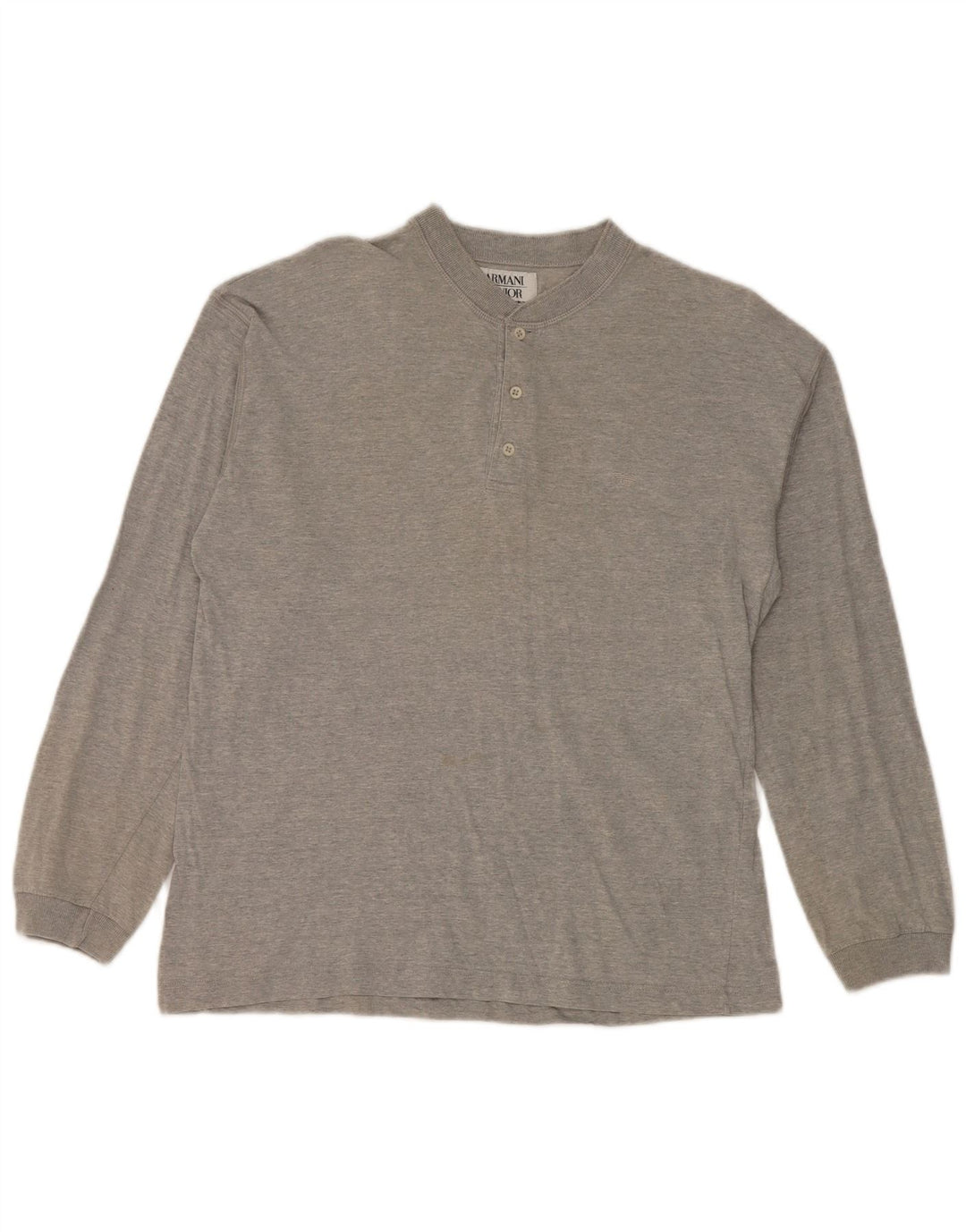 Armani Camiseta Niño Manga Larga 13-14 Años Gris Algodón