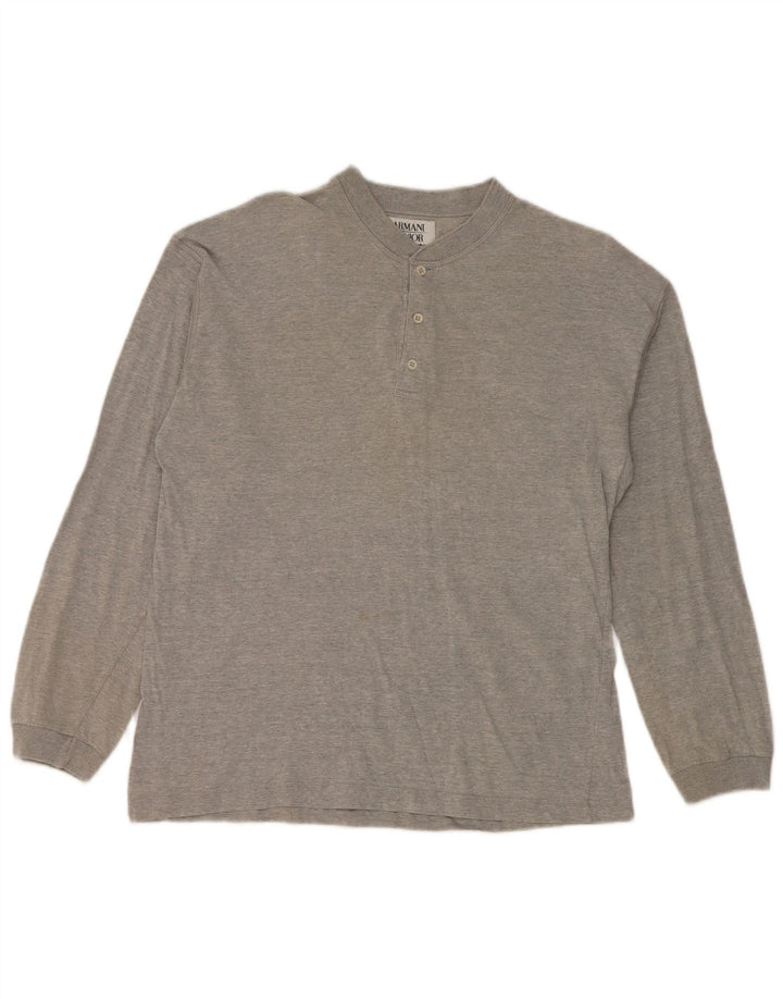 Armani Camiseta Niño Manga Larga 13-14 Años Gris Algodón