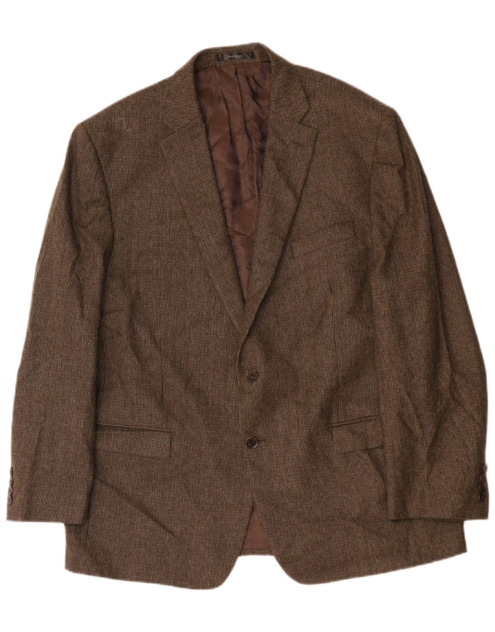 Ralph Lauren Chaqueta tipo blazer de 2 botones para hombre UK 46 XL Lana marrón
