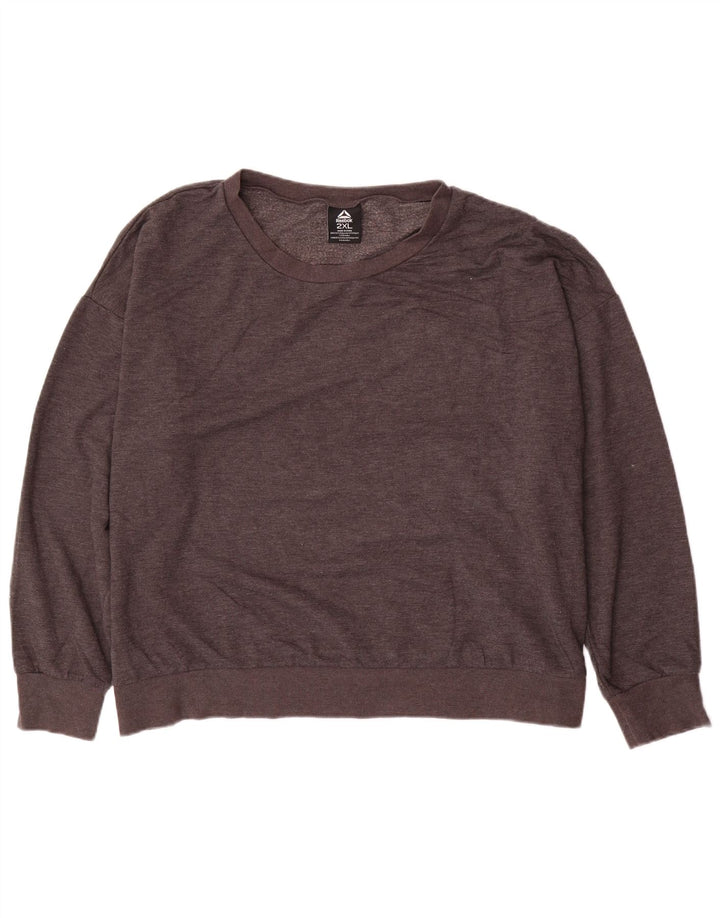 Reebok Sudadera extragrande para mujer UK 20 2XL Poliéster negro