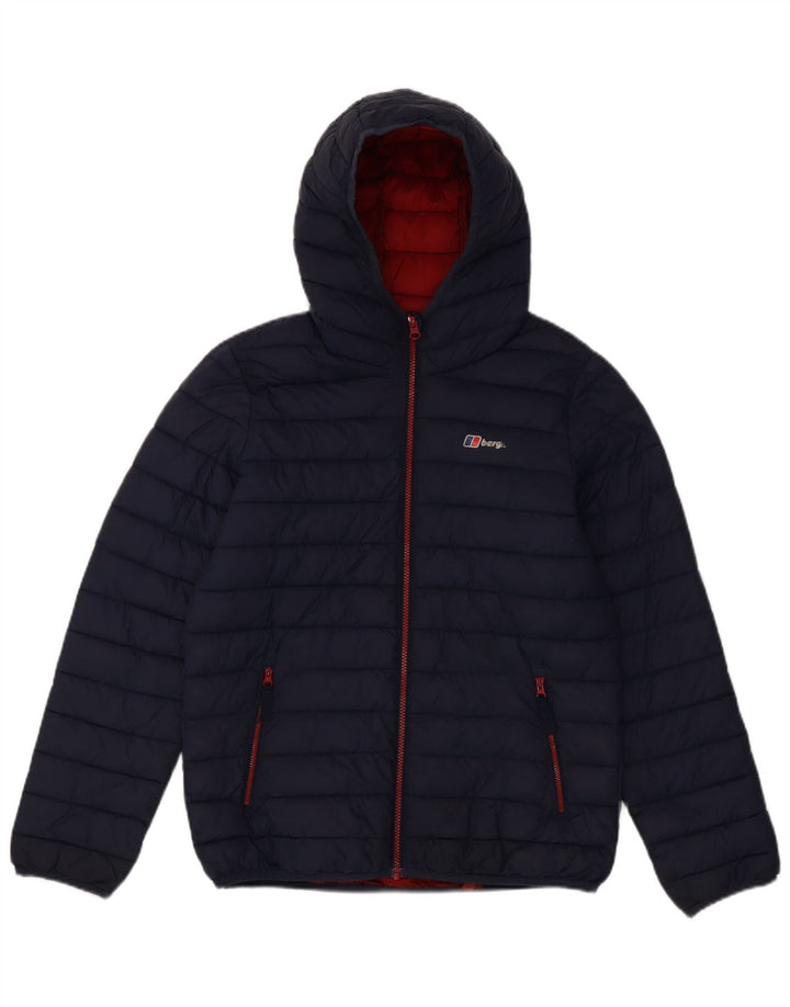 Berghaus Chaqueta acolchada con capucha para niño 12-13 años azul marino
