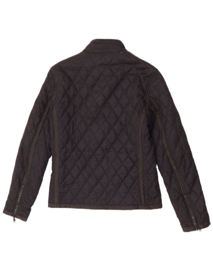 Zara Chaqueta acolchada para hombre UK 36 Small Poliéster negro