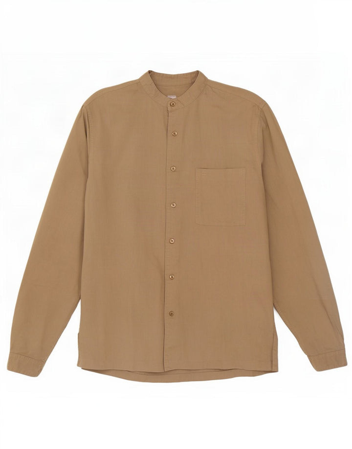 Camisa Gas Hombre Grande Rayón Beige