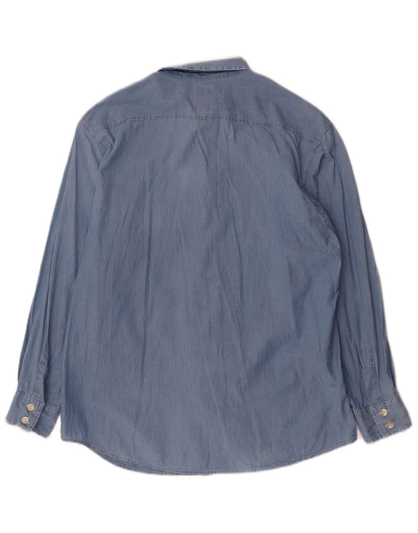 Cerruti 1881 Camisa para mujer UK 44 Azul medio