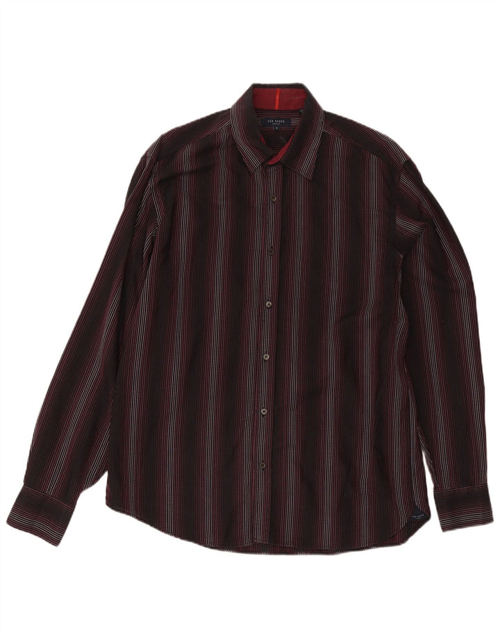 Ted Baker Camisa para hombre Talla 5 XL Rayas negras