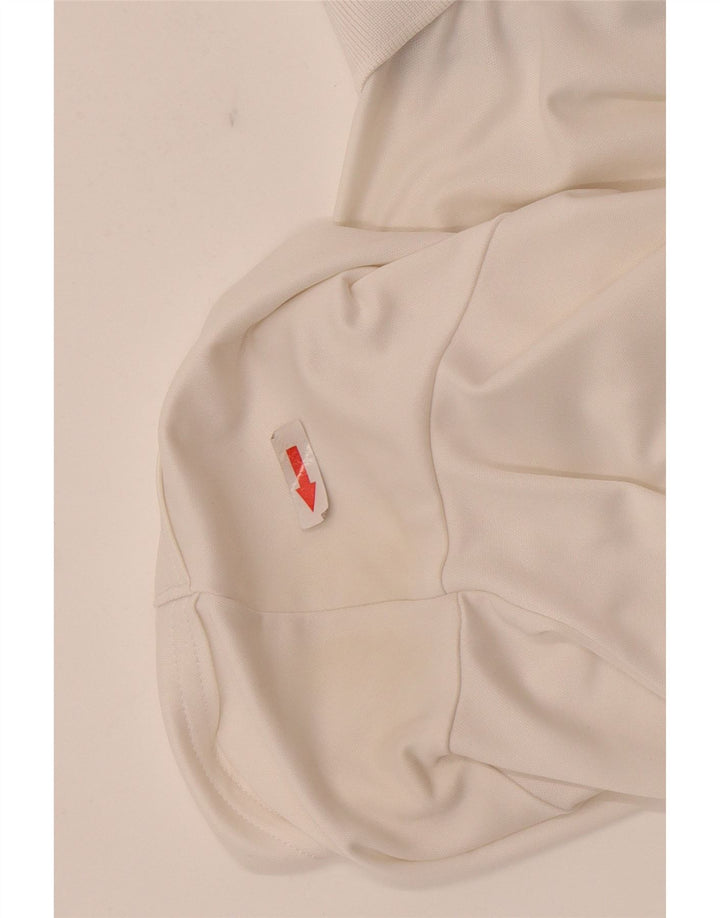 Under Armour Polo Heat Gear para hombre, poliéster blanco grande