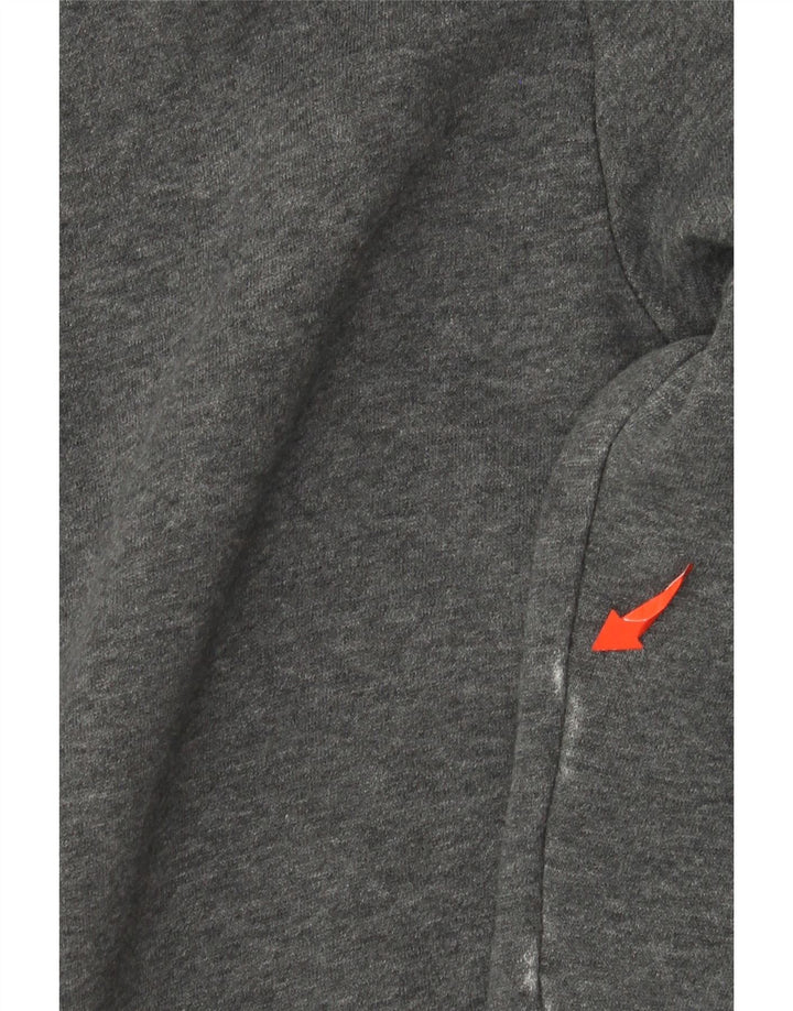 ADIDAS Hombre Sudadera con capucha Jumper Grande Gris Algodón