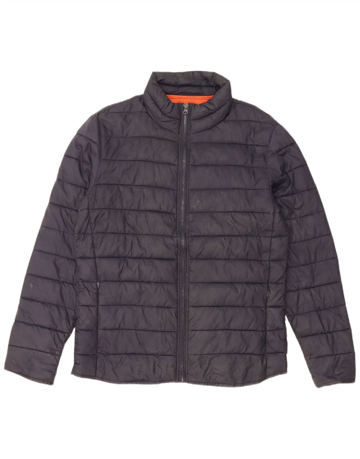 FAT FACE Chaqueta acolchada para hombre UK 38 Medium Azul marino Nylon