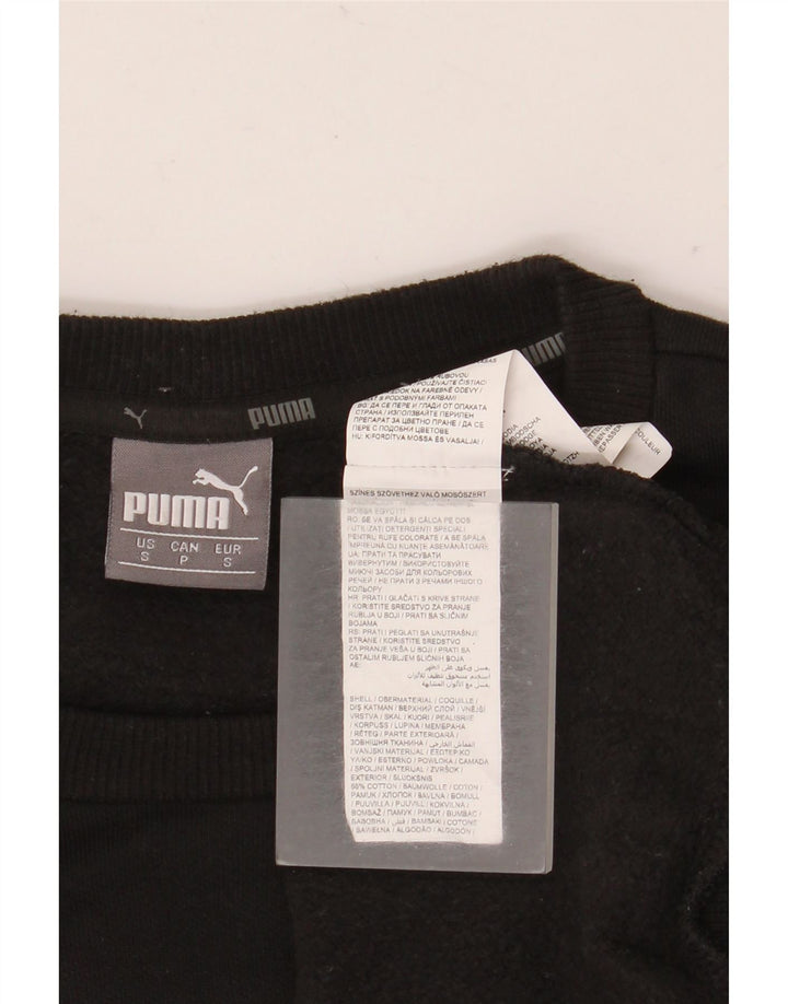 Puma Hombre Sudadera Jumper Pequeño Algodón Negro