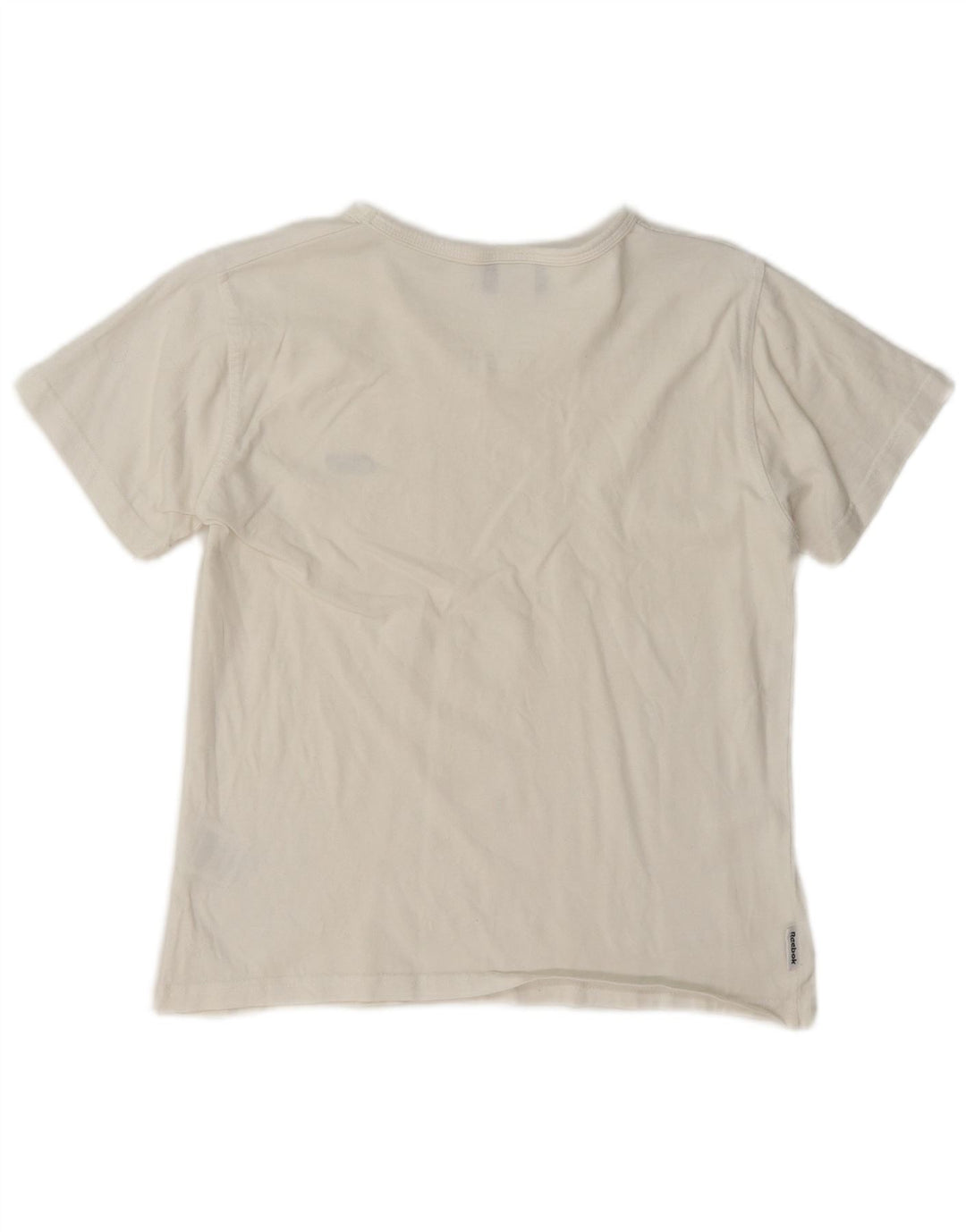 Reebok Camiseta para mujer Top UK 14 Large White Cotton
