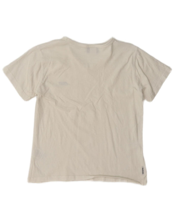 Reebok Camiseta para mujer Top UK 14 Large White Cotton