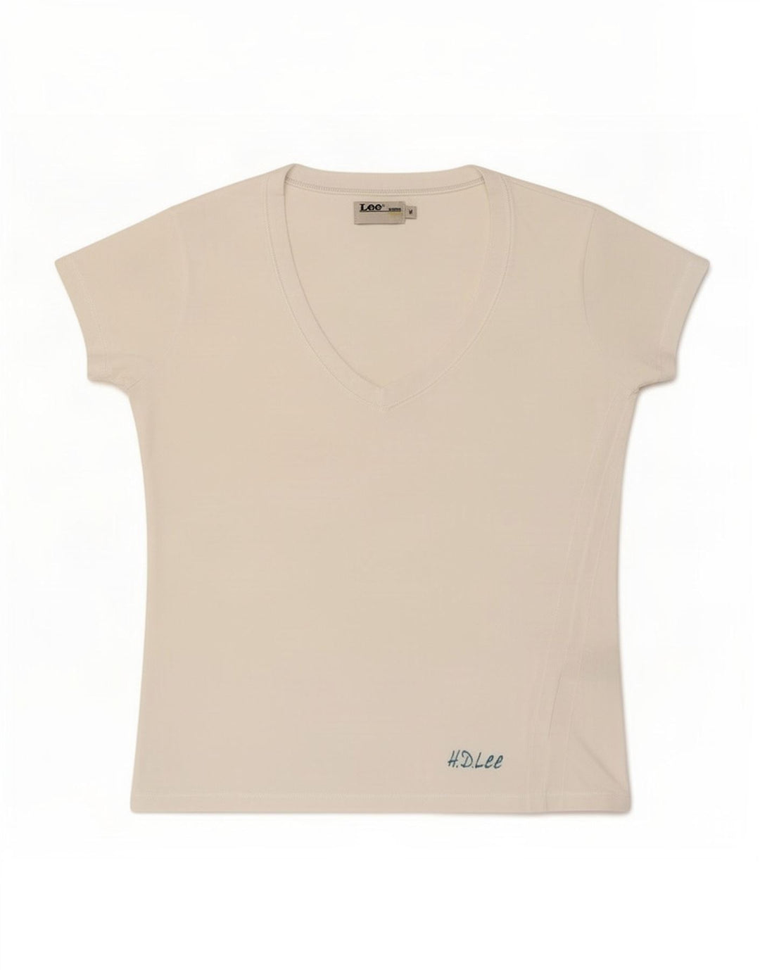 Lee Camiseta para Mujer Top UK 12 Medium White Cotton